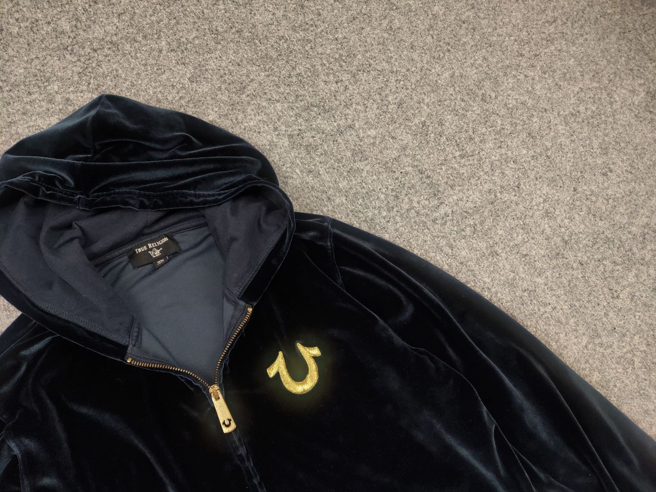 True Religion True Religion Vintage Velour HG Zip Hoodie Y2K Supreme Style Size US M / EU 48-50 / 2 - 4 Thumbnail