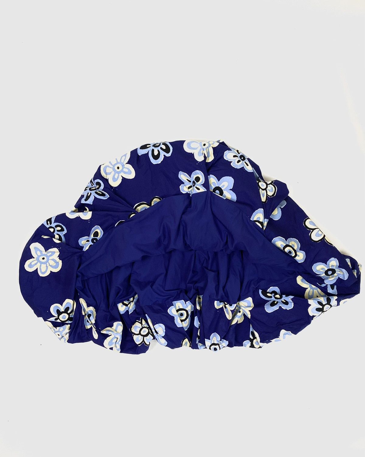 Marni × Uniqlo Marni Uniqlo Balloon Shape Flower Print Skirt Blue Size 27" / US 4 / IT 40 - 7 Thumbnail