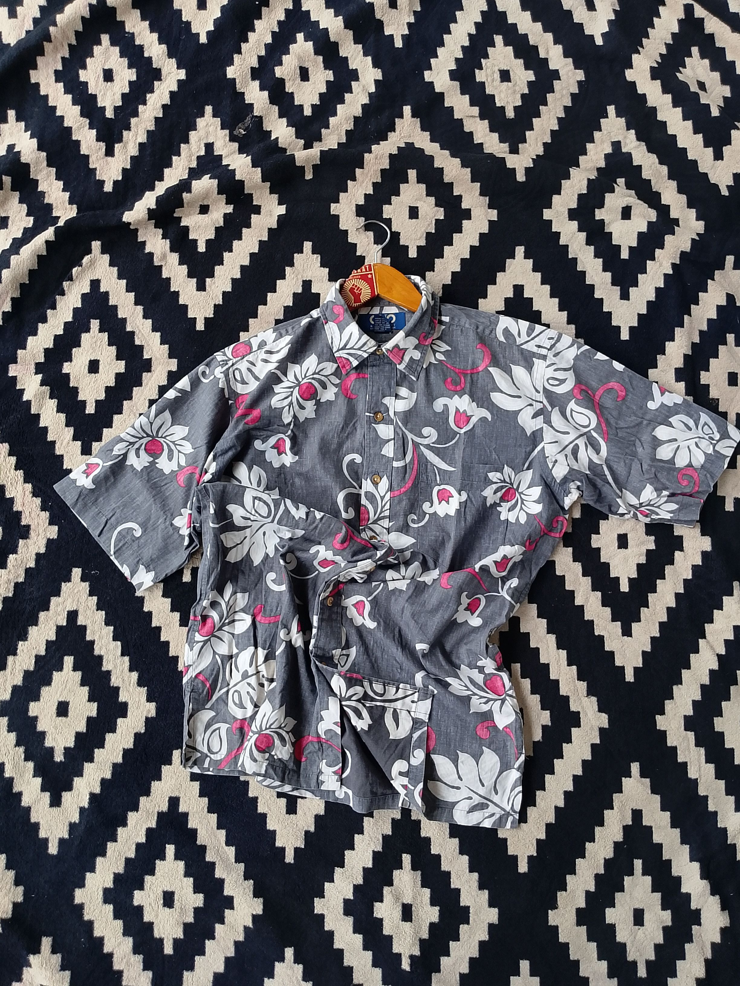 Vintage Vintage Ono & Co Liberty House Dark Floral SSBD Size US M / EU 48-50 / 2 - 1 Thumbnail
