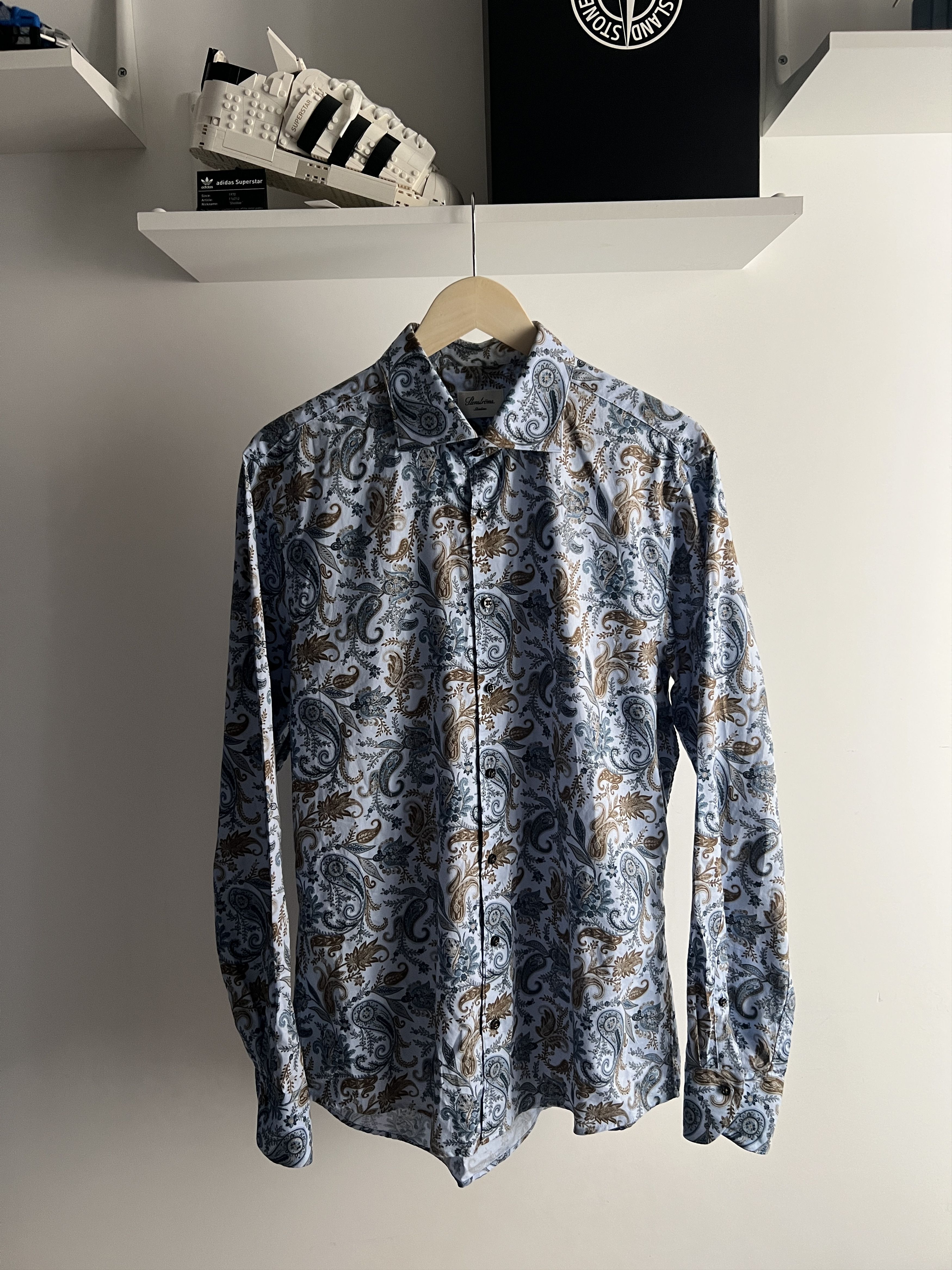 Designer × Strenstroms Vintage Stenstroms Baroque Shirt Full Print Goth Floral Size US L / EU 52-54 / 3 - 1 Thumbnail