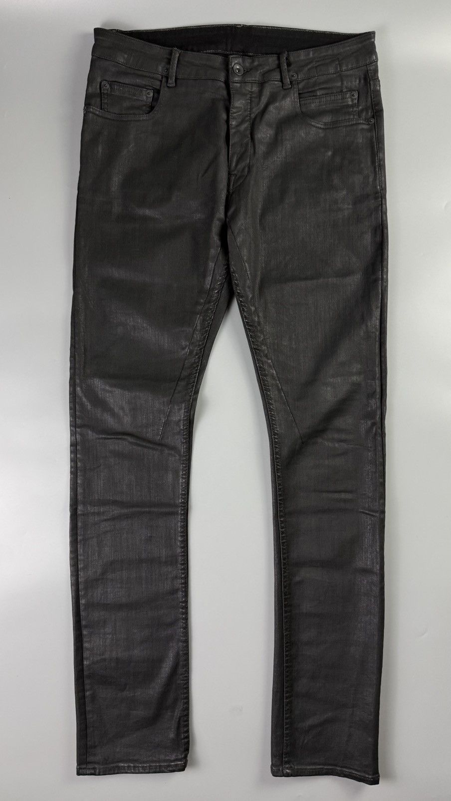 Rick Owens Drkshdw Rick Owens Drkshdw - S/S18 Detroit Cut Waxed Jeans Size US 32 / EU 48 - 1 Thumbnail