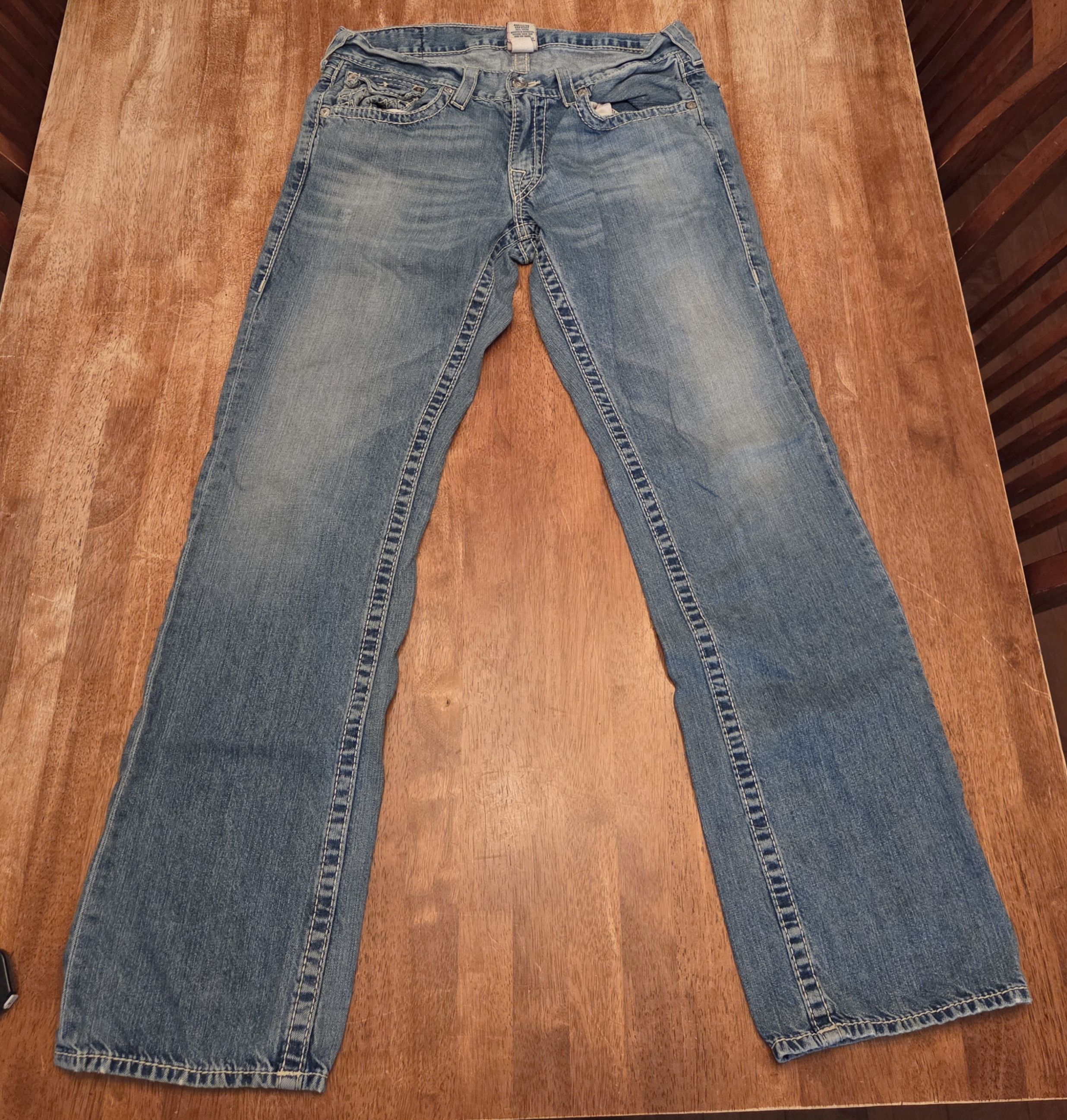 True Religion Straight Leg Jeans (FINAL DROP) Size US 34 / EU 50 - 1 Thumbnail