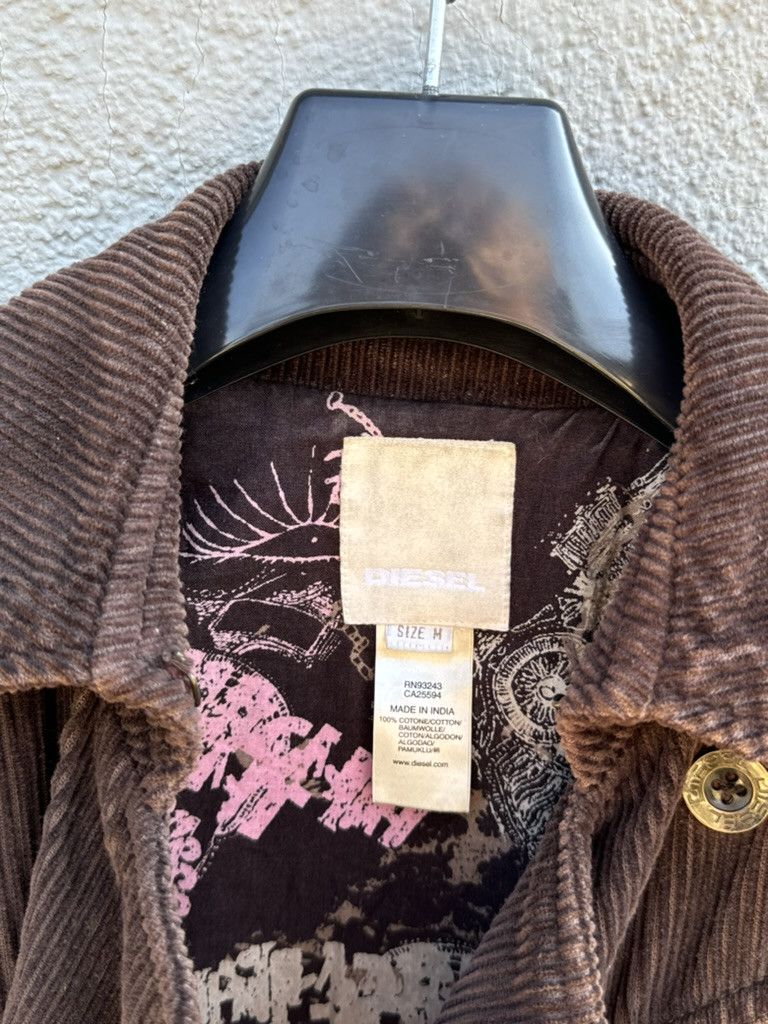 Diesel × Diesel Black Gold Vintage Diesel Industry Women's Brown Corduroy Blazer Size M / US 6-8 / IT 42-44 - 14 Thumbnail