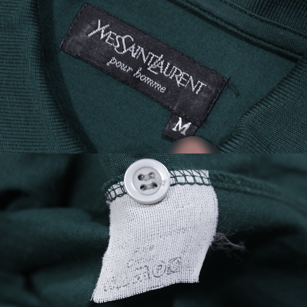 Yves Saint Laurent 90S YSL Logo Polo Vintage Size US M / EU 48-50 / 2 - 7 Thumbnail