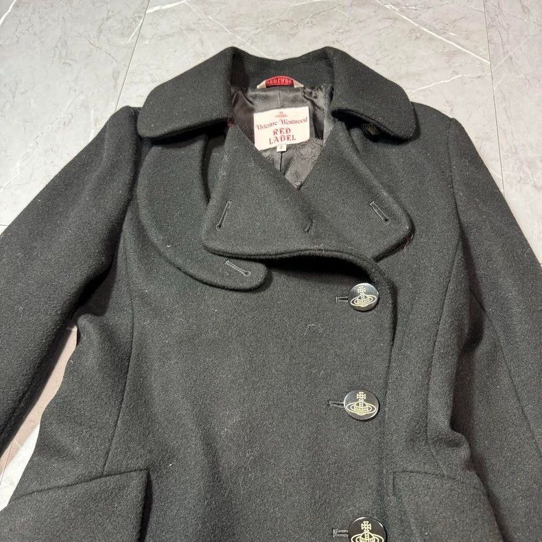 Vivienne Westwood Vivienne Westwood A black, irregularly collared coat Size M / US 6-8 / IT 42-44 - 2 Thumbnail