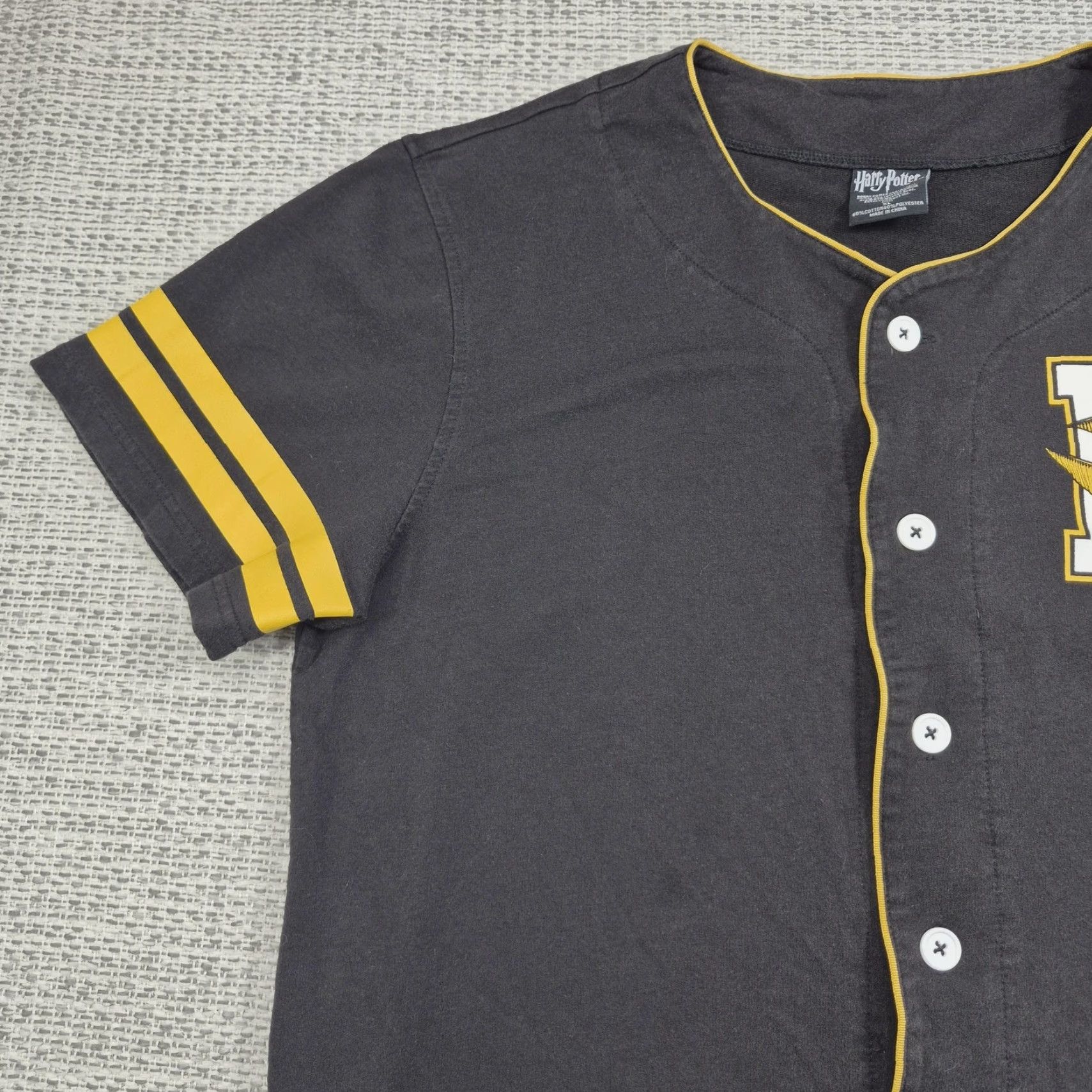 Disney Disney Harry Potter Hogwarts Quidditch Shirt Mens XL Black Baseball Jersey Tee Size US XL / EU 56 / 4 - 5 Thumbnail
