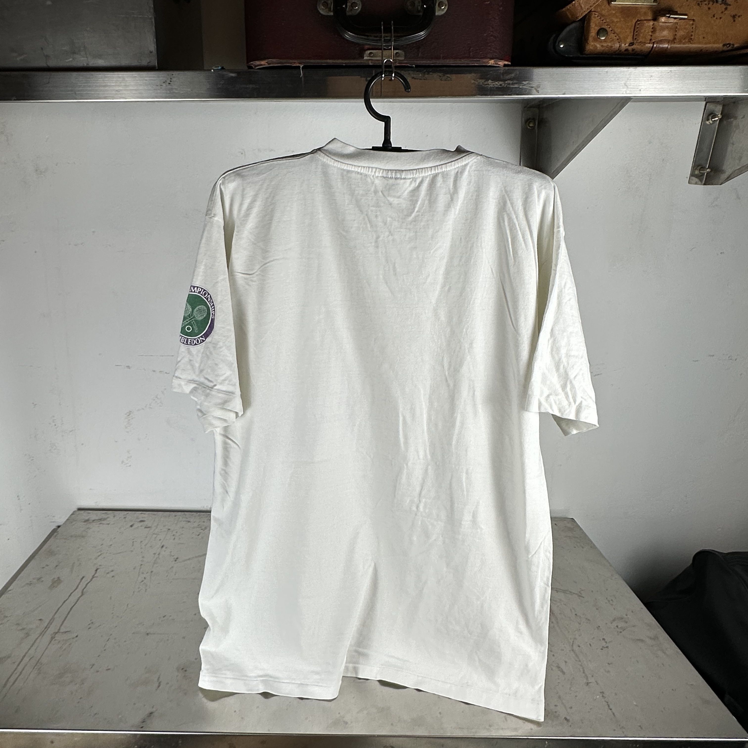 Vintage ​90s Wimbledon Tennis Championship Tennis Museum XL​ T-shirt Size US XL / EU 56 / 4 - 4 Thumbnail