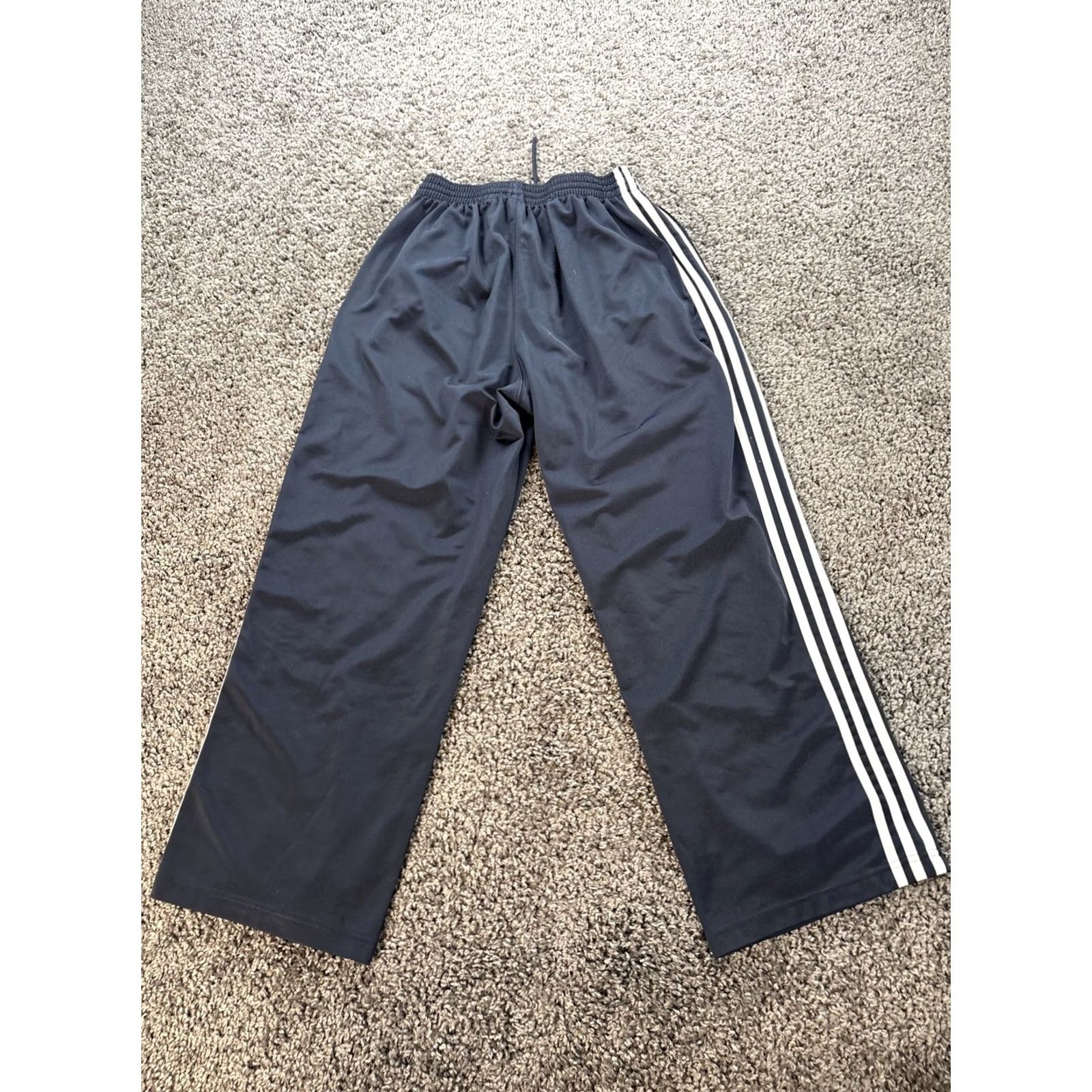 Adidas VINTAGE Adidas Track Pants Mens XL Blue Warm Ups Y2K Baggy 00s Mens XL Blue Track Pants Size US 36 / EU 52 - 6 Thumbnail