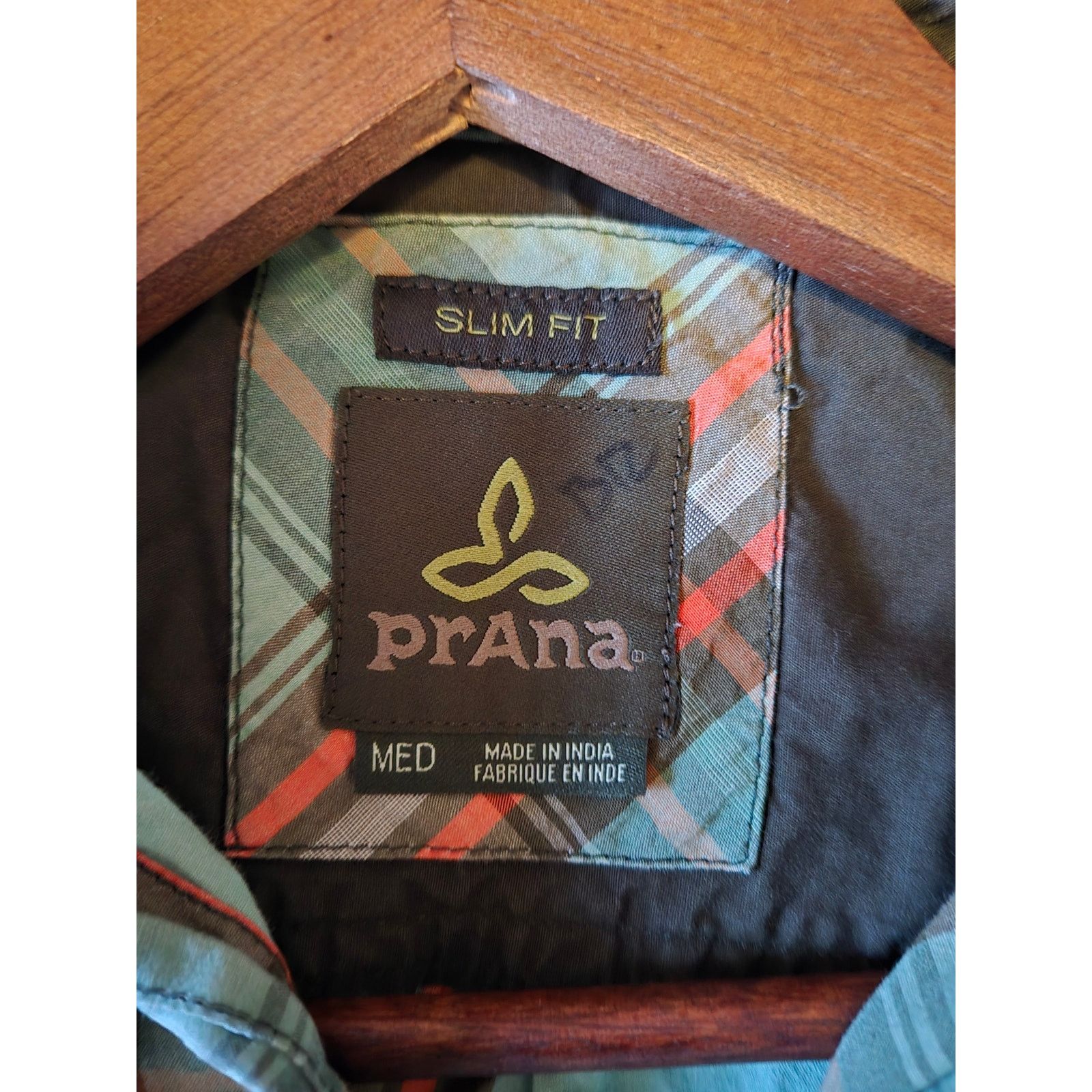 Prana Prana Slim Fit Button-Up – Turquoise/Orange Size US M / EU 48-50 / 2 - 4 Thumbnail