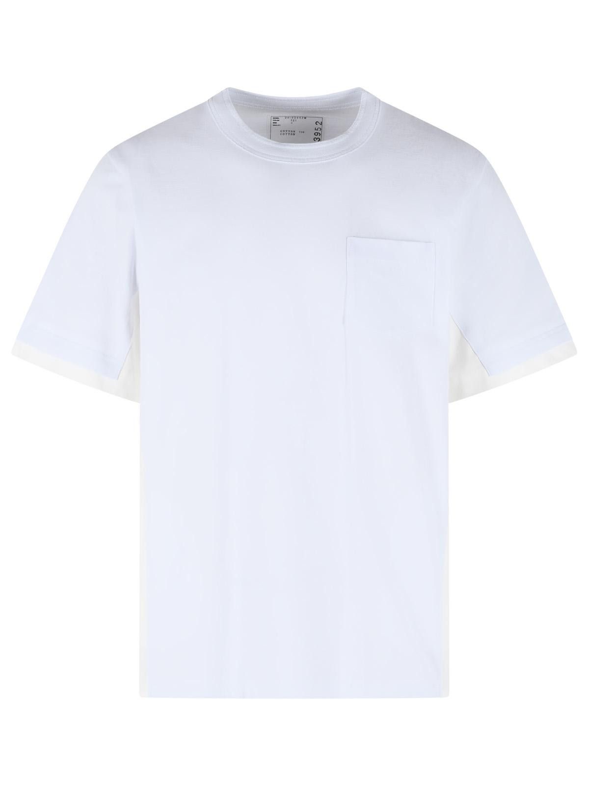Sacai SACAI White Cotton T-Shirt Size US L / EU 52-54 / 3 - 1 Thumbnail