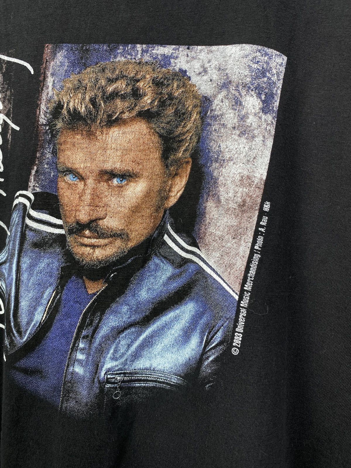Band Tees × Vintage Johnny Hallyday 2003 Logo Tee T Shirt Vintage Size US XS / EU 42 / 0 - 5 Thumbnail