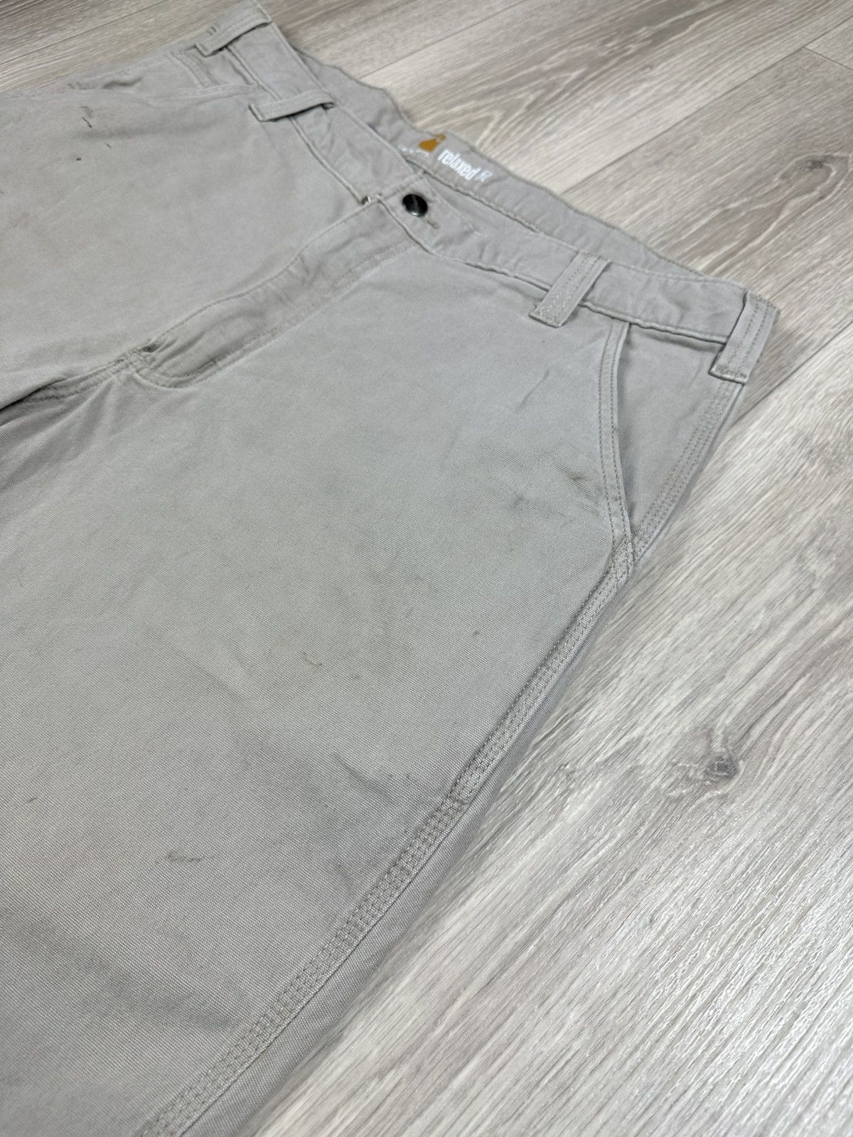 Carhartt × Vintage Vintage Carhartt Distressed Work Shorts Double Logo Size US 40 / EU 56 - 6 Thumbnail