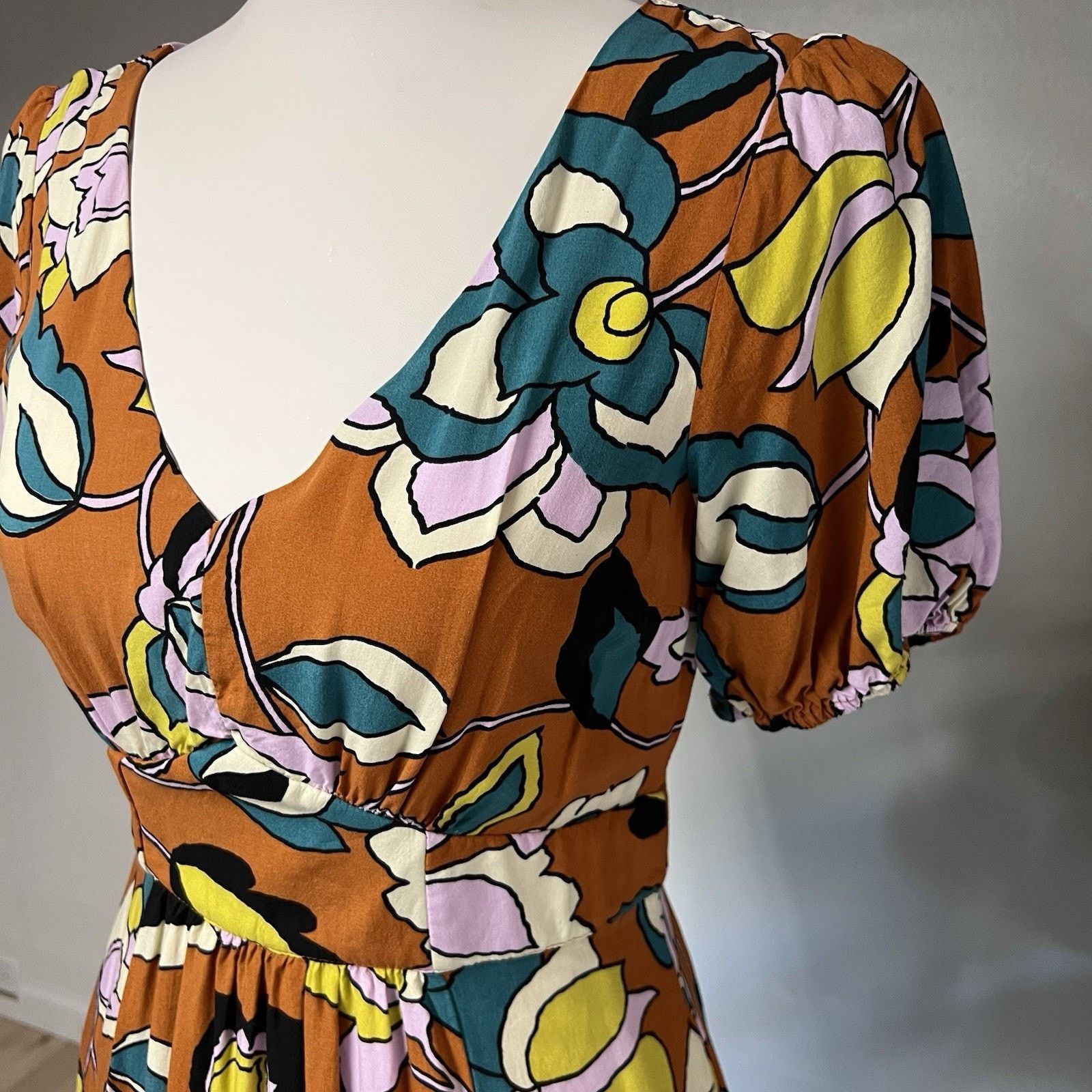 Other ModCloth (M) Savor The Statement Floral Maxi Dress Empire Size M / US 6-8 / IT 42-44 - 2 Thumbnail