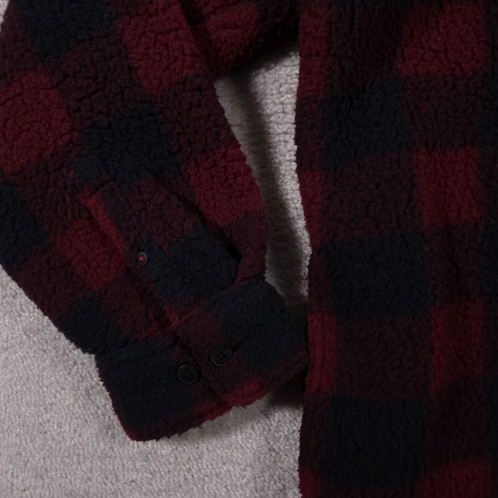 Wrangler VINTAGE Wrangler Jacket Mens XL Red Black Buffalo Plaid Fleece Sherpa Shacket Size US XL / EU 56 / 4 - 5 Thumbnail