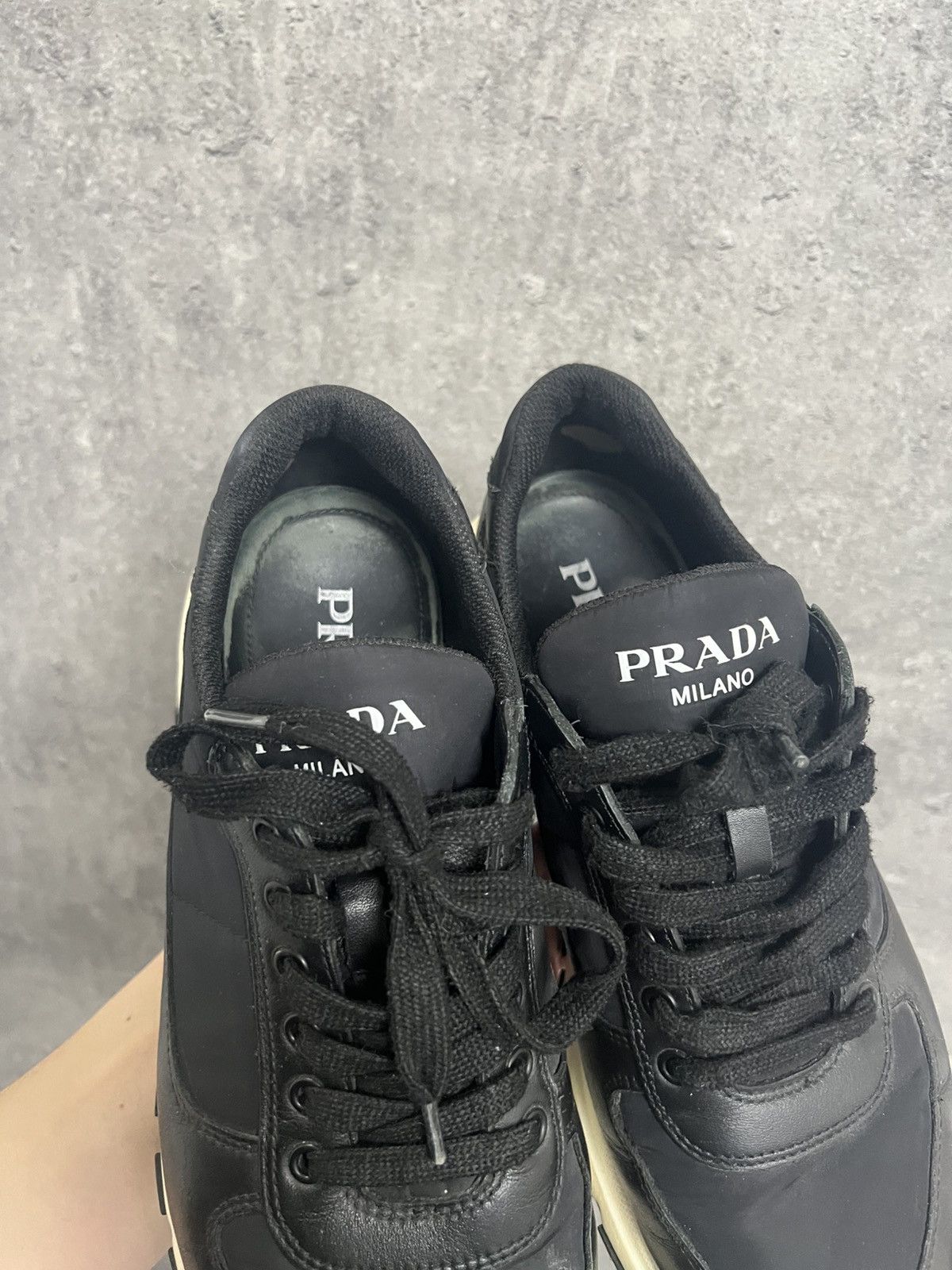 Prada Prada Milano Low Top Sneakers Nylon Size US 7.5 / EU 40-41 - 5 Thumbnail