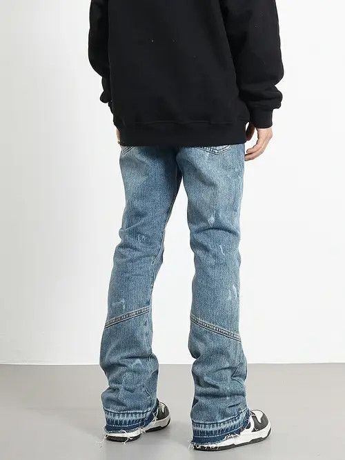 VIBE flared distressed washed paint jeans Size US 30 / EU 46 - 6 Thumbnail