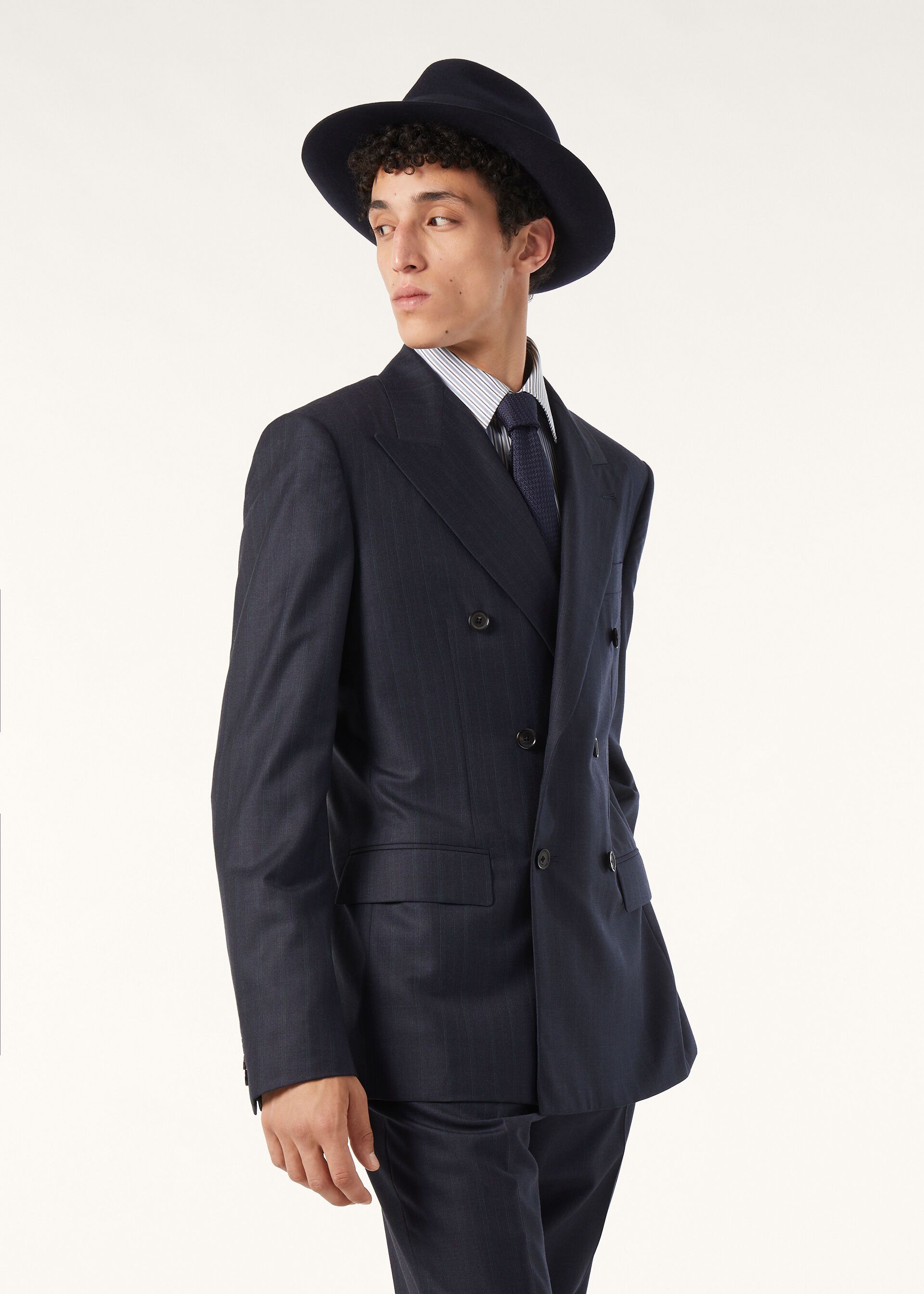 Loro Piana os11x0426 FAQ9802 International Suit in Blue Size US XL / EU 56 / 4 - 8 Thumbnail