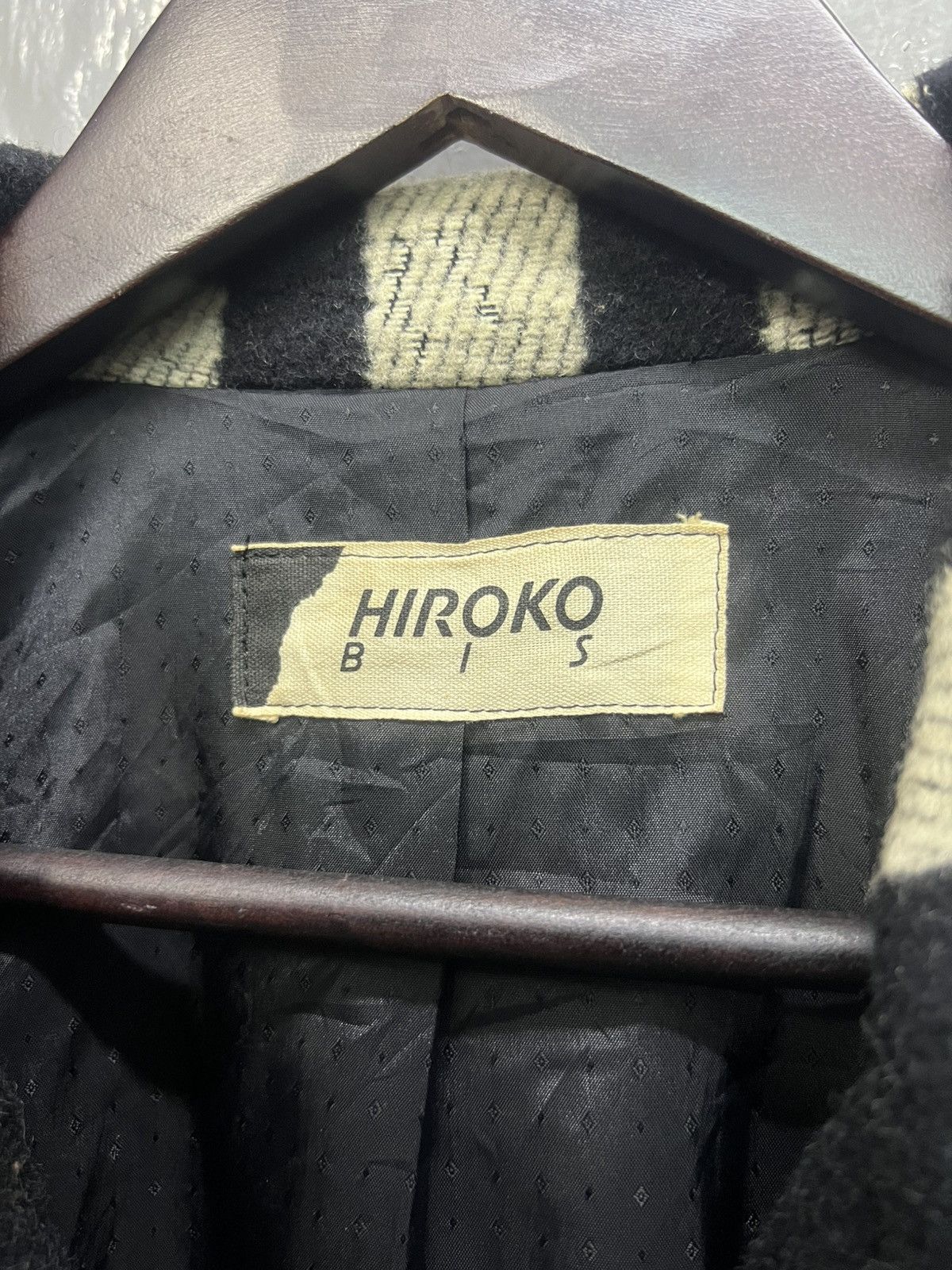 Japanese Brand Hiroko Bis Wool Stripe Coat/Jacket Double Breast Size US M / EU 48-50 / 2 - 7 Thumbnail