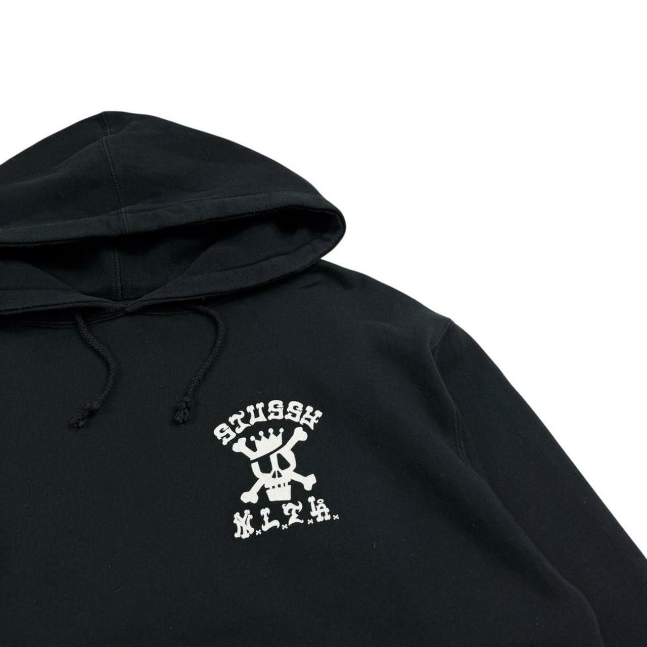 Stussy Vintage 2000s Stussy NYLTLA Skull Pullover Hoodie - Large Size US L / EU 52-54 / 3 - 4 Thumbnail
