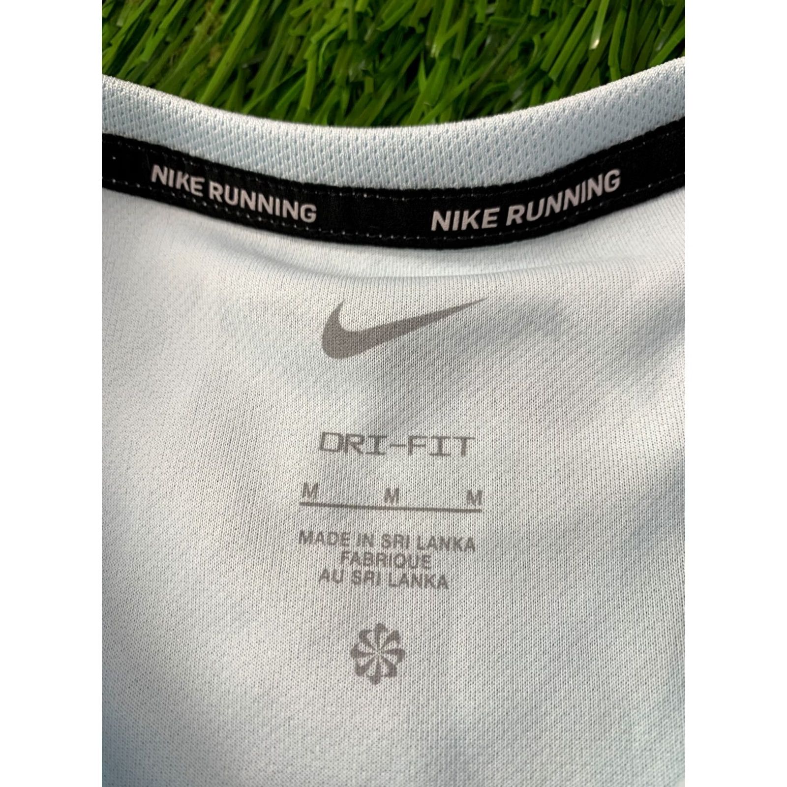 Nike NIKE RUNNING Miler T-Shirt Mens Adult M Blue 2025 Nike Dri-FIT Jersey Short Sleeve Training Shirt Size US M / EU 48-50 / 2 - 4 Thumbnail