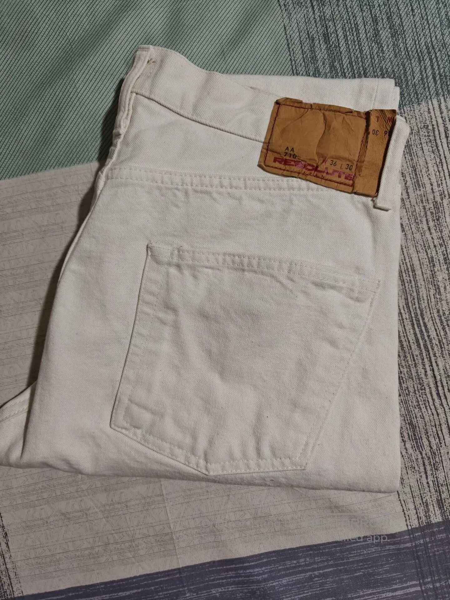 RESOLUTE RESOLUTE 710 White Cropped Jeans. Size US 36 / EU 52 - 2 Thumbnail