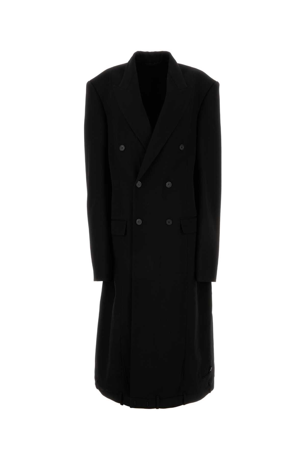 Balenciaga Black Wool Oversize Coat | Grailed