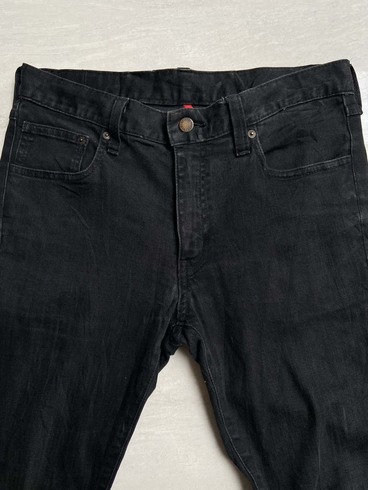 Uniqlo UNIQLO T-000 Black Skinny Denim Jeans Size US 30 / EU 46 - 8 Thumbnail