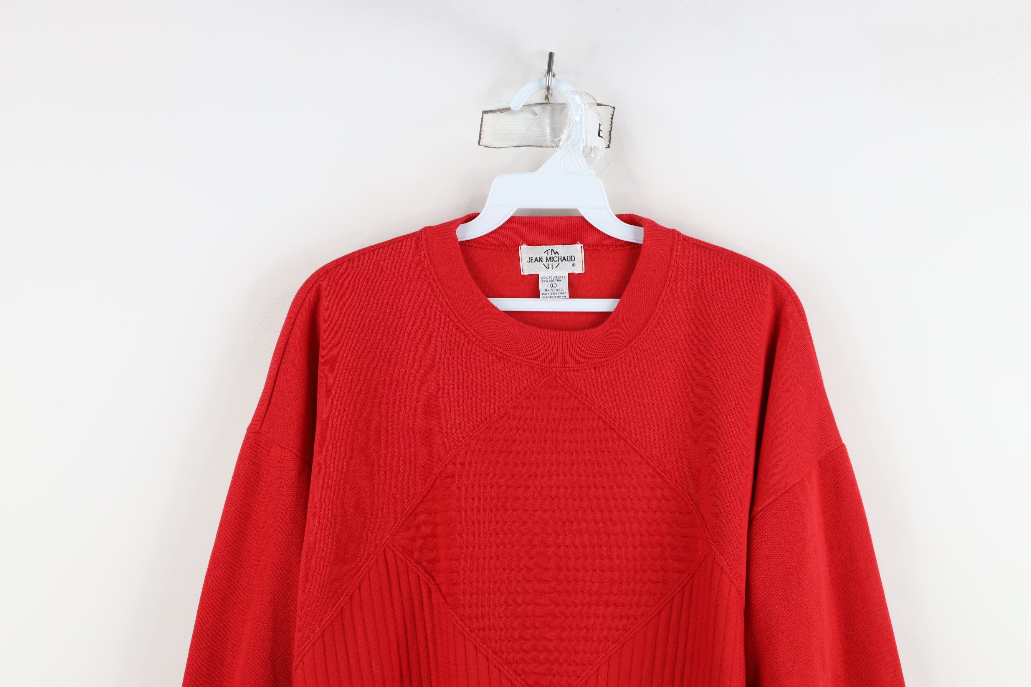 Vintage Vintage 90s Streetwear Geometric Diamond Crewneck Sweatshirt Size L / US 10 / IT 46 - 2 Thumbnail