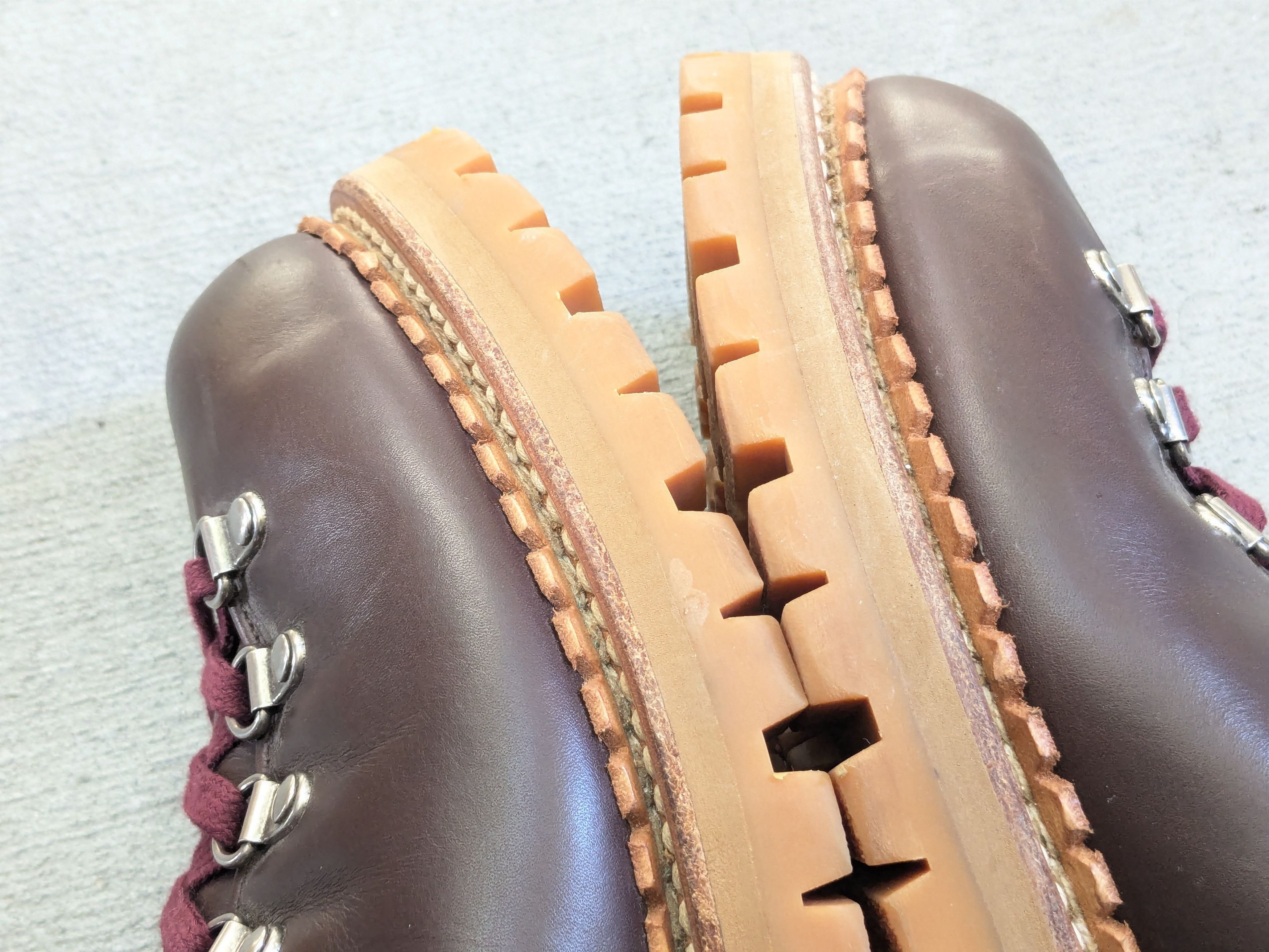 Gucci Gucci Boots Brown 10.5 Leather Rubber Lace Up Size US 10.5 / EU 43-44 - 13 Thumbnail