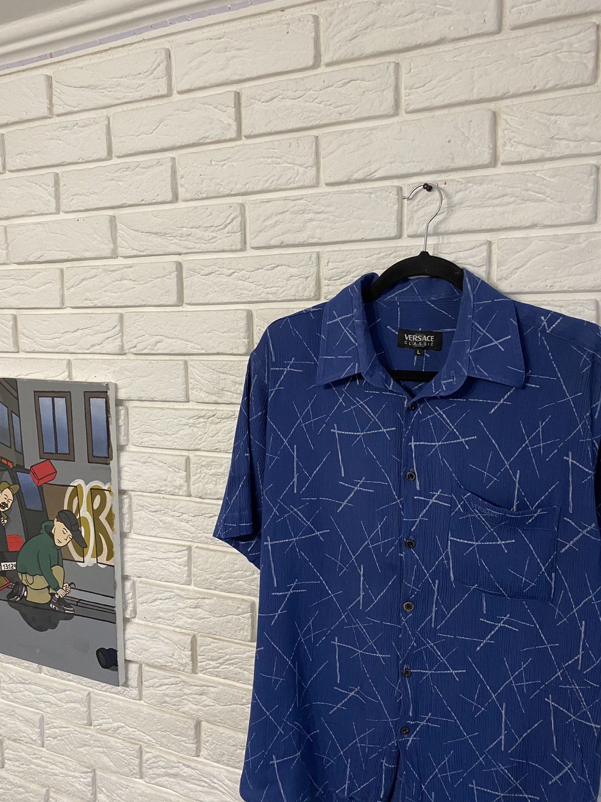 Vintage Vintage Versace Classic Viscose Shirt Size US L / EU 52-54 / 3 - 2 Thumbnail
