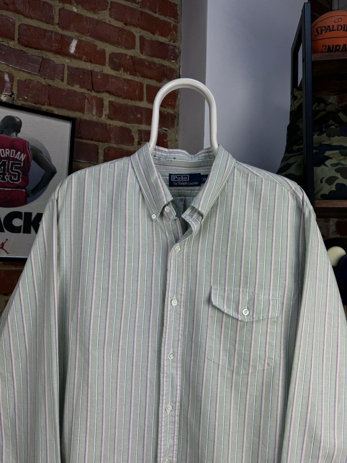 Polo Ralph Lauren POLO by Ralph Lauren Multicolor Striped Long Sleeve Shirt Size US XL / EU 56 / 4 - 1 Thumbnail