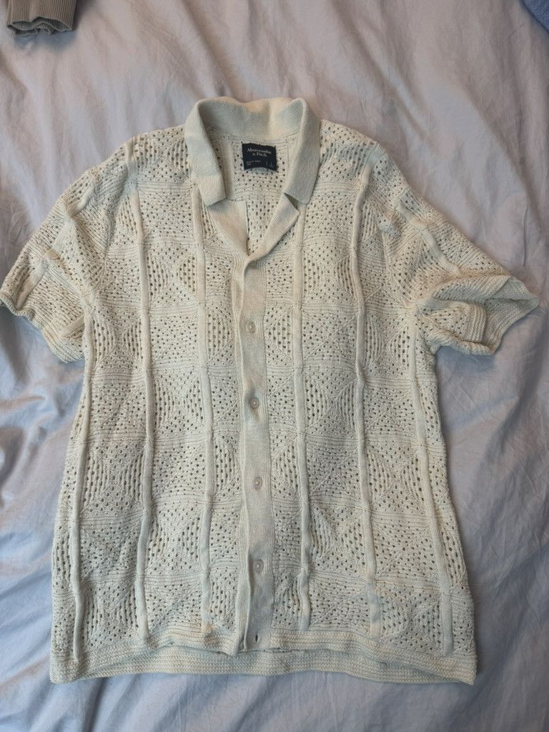 Abercrombie & Fitch Abercrombie & Fitch Short Sleeve Button Up Size US L / EU 52-54 / 3 - 1 Thumbnail