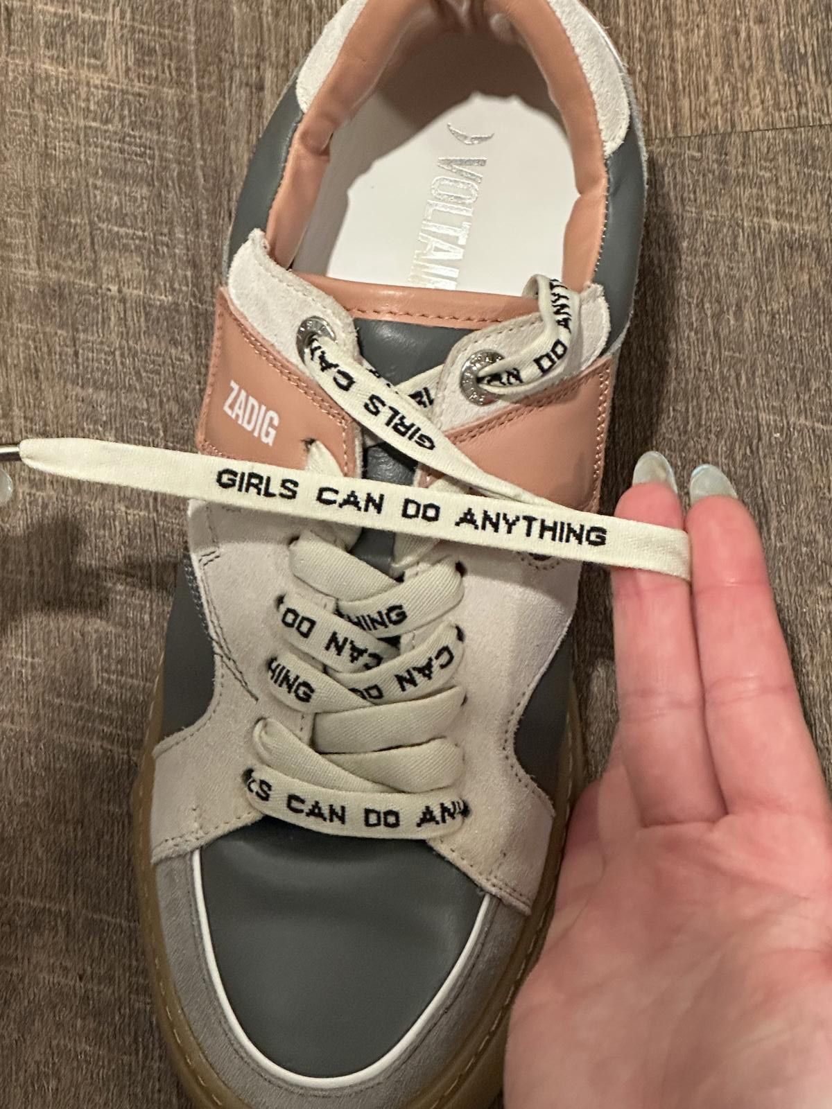 Zadig & Voltaire Zadig & Voltaire Board Top Patch Sneakers Leather/Suede Size US 9 / IT 39 - 3 Thumbnail
