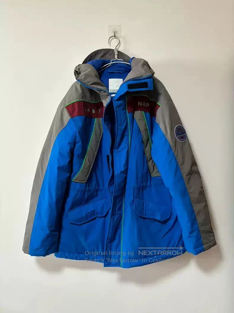 Martine Rose Napapijri x Martine Rose blue and grey padded jacket. Size US M / EU 48-50 / 2 - 1 Thumbnail