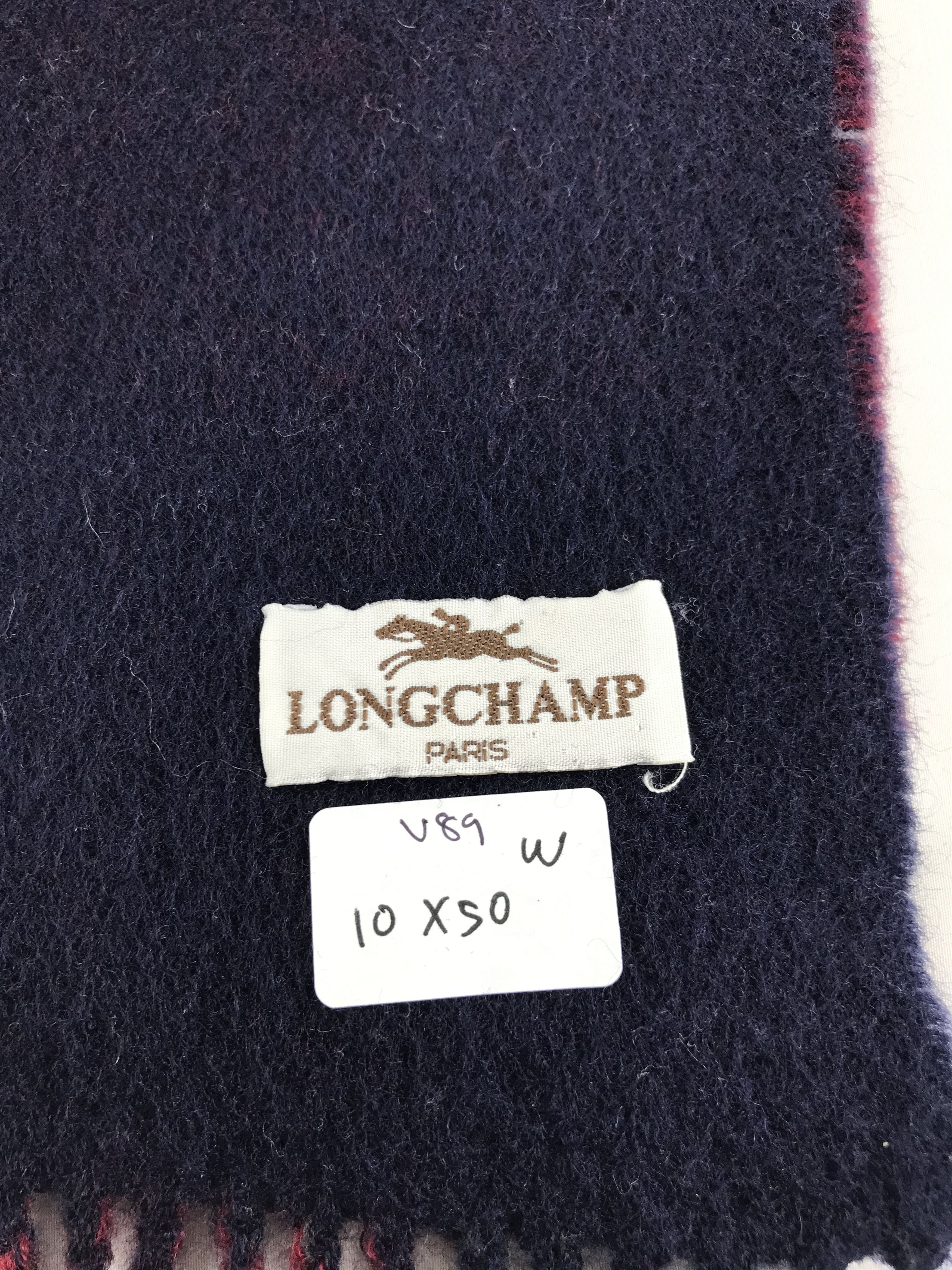 Longchamp Longchamp Wool Scarf Muffler V89 Size ONE SIZE - 4 Thumbnail