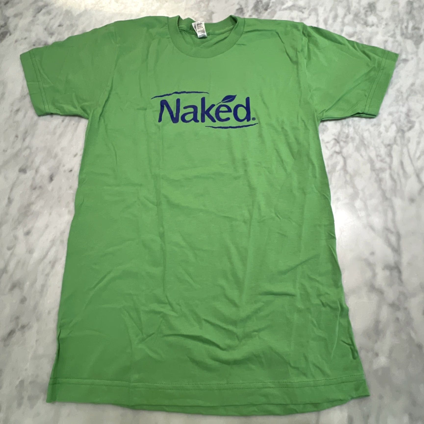 American Apparel Naked Green Juice Promo T Shirt Men S Green Cotton USA Graphic Print Crew Neck Short Sleeve 1 LB Promotional Spring Summer Mens Size US S / EU 44-46 / 1 - 3 Thumbnail