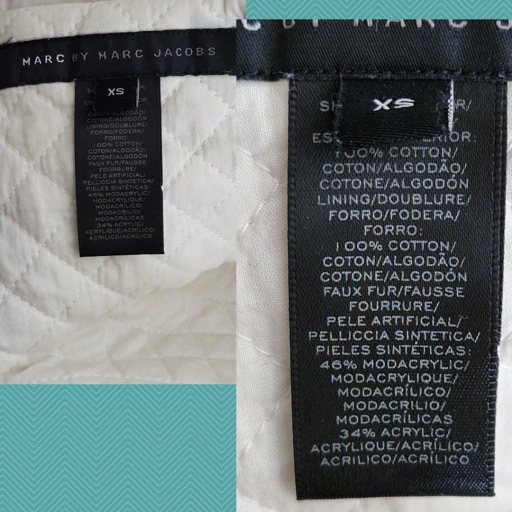Marc by Marc Jacobs Marc by Marc Jacobs Tinted Pearl Deconstructed Moto Jacket Size XS / US 0-2 / IT 36-38 - 6 Thumbnail