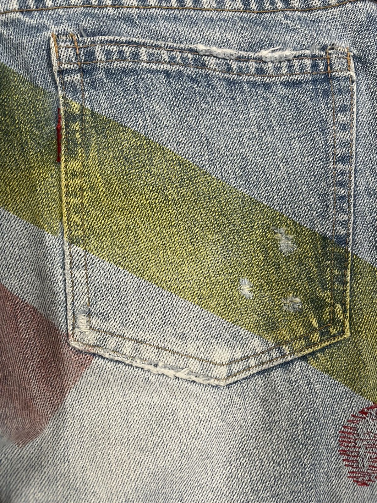 Hysteric Glamour Vintage RNA SLANG Distressed Denim Size US 31 - 14 Thumbnail