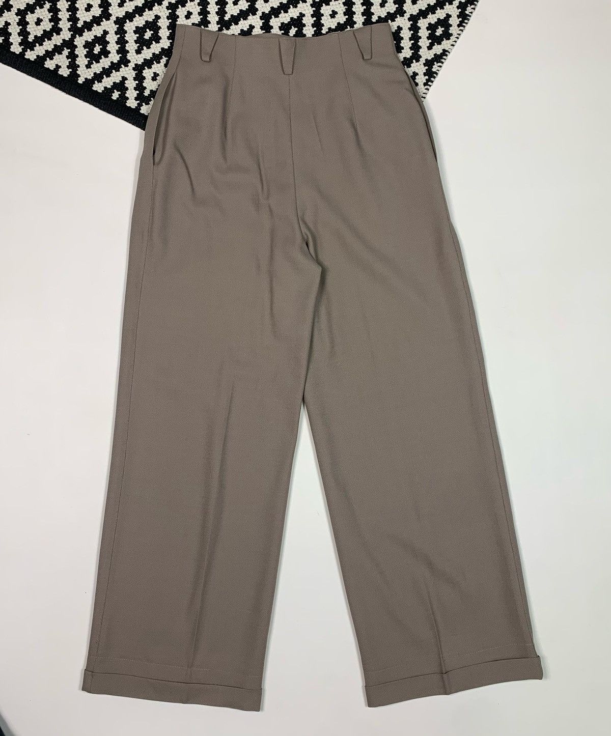 Mugler 90s Thierry Mugler Trouser Pant Suit With belt Beige Size 36 Size S / US 4 / IT 40 - 17 Thumbnail