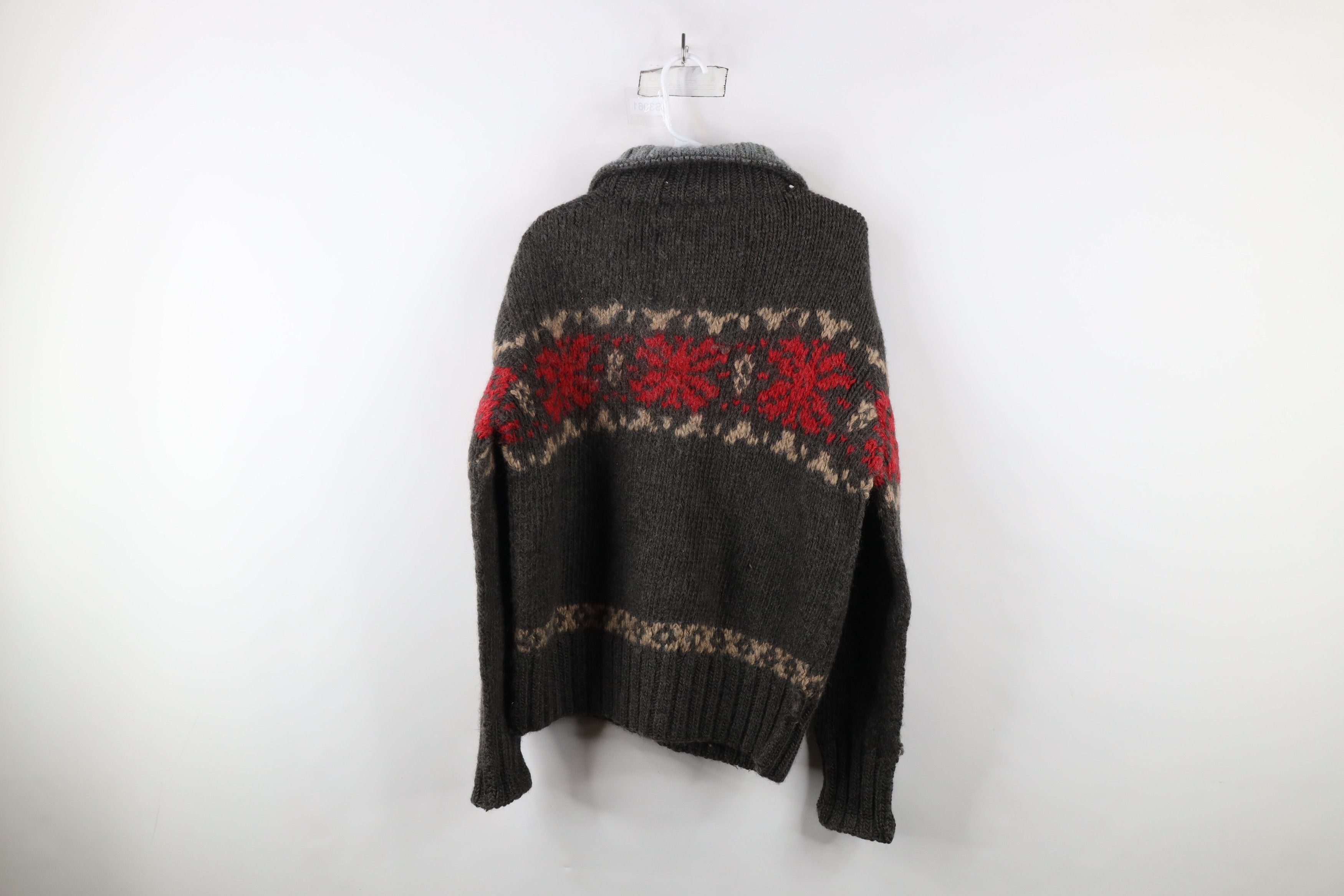 American Eagle Outfitters × Vintage Vintage Y2K American Eagle Knit Snowflake Half Zip Sweater Size US XL / EU 56 / 4 - 10 Thumbnail