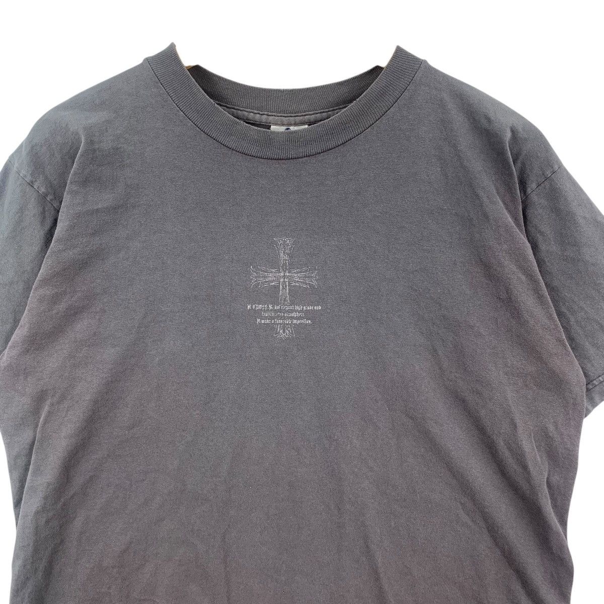 Vintage Vintage DRAGON RYU CROSS Natural Sun Faded Trashed Tee Shirt Size US L / EU 52-54 / 3 - 5 Thumbnail