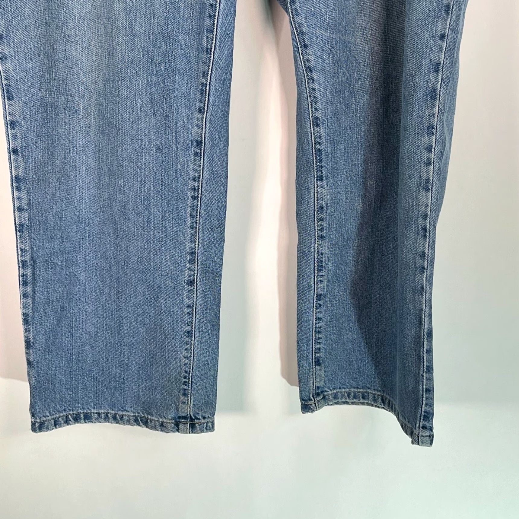 Tommy Hilfiger Tommy Hilfiger Womens Regular Fit Mid Rise Denim Blue Cropped Jeans Size 16 Size 38" / US 16 / IT 52 - 6 Thumbnail
