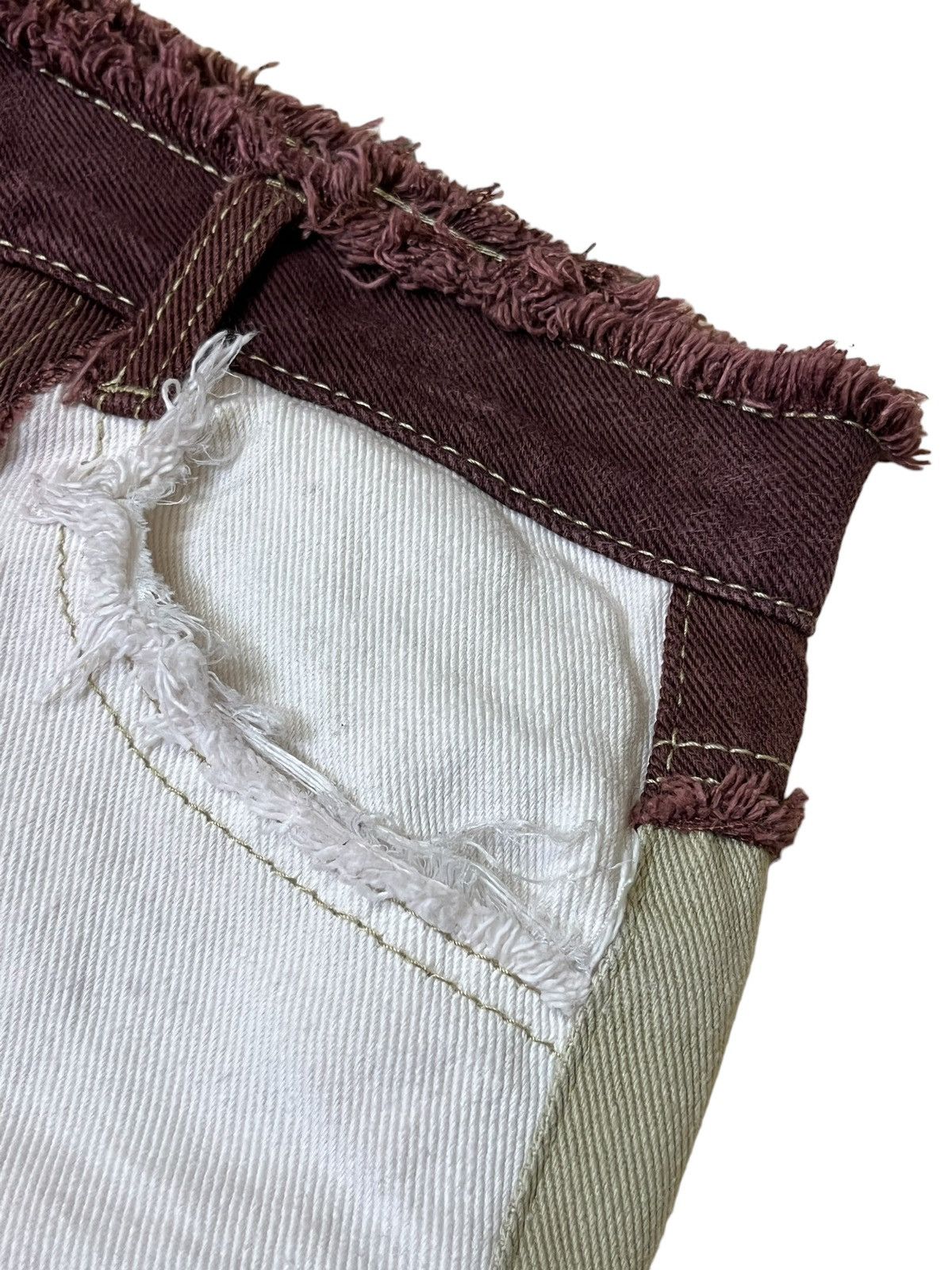 Japanese Brand JAPANESE BRAND SHEIN WOMEN PATCHWORK DISTRESSED PANT Size 29" - 6 Thumbnail