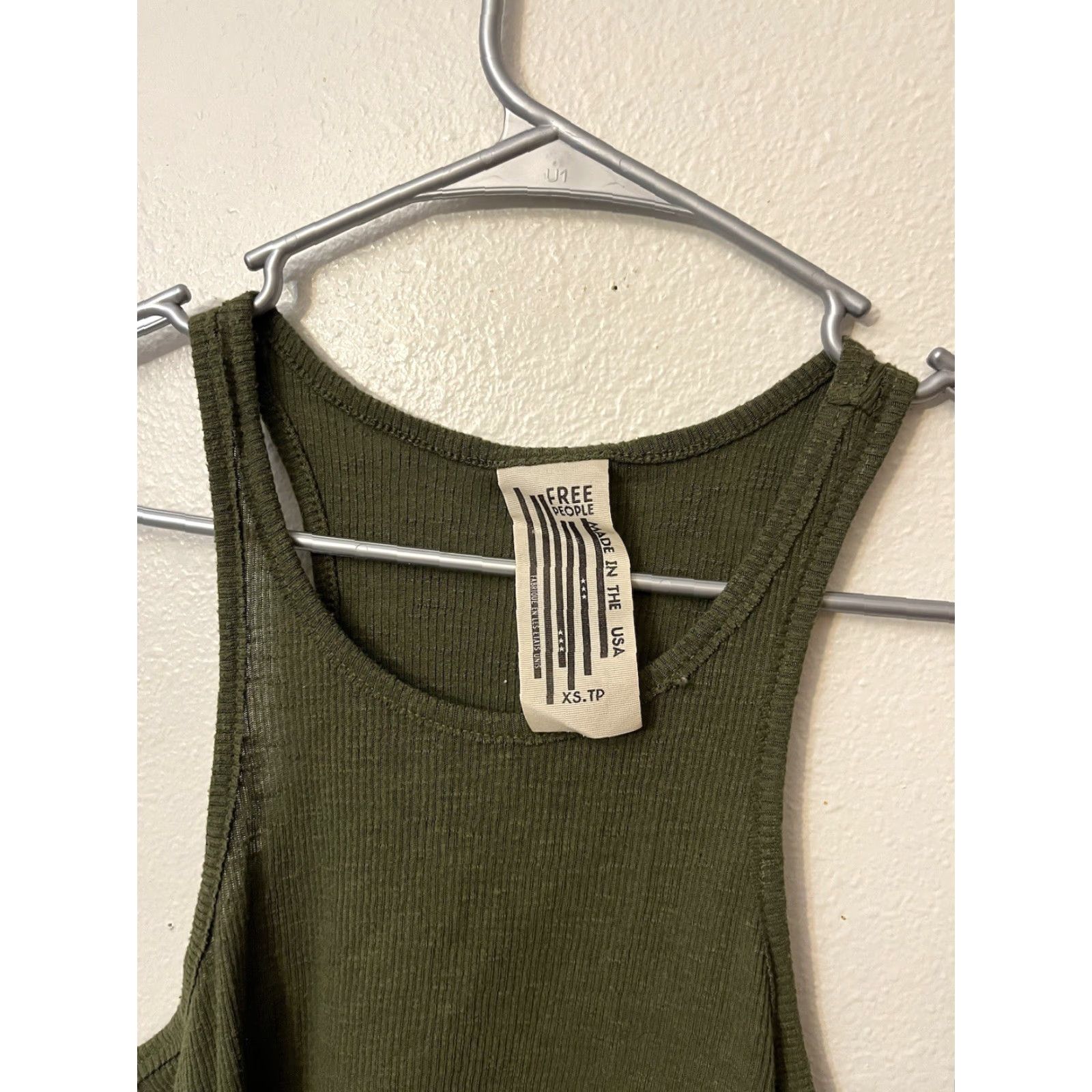 Free People VINTAGE Free People Tank Shirt Womens XS Green Sleeveless Pullover Casual USA 90s? Size XS / US 0-2 / IT 36-38 - 2 Thumbnail