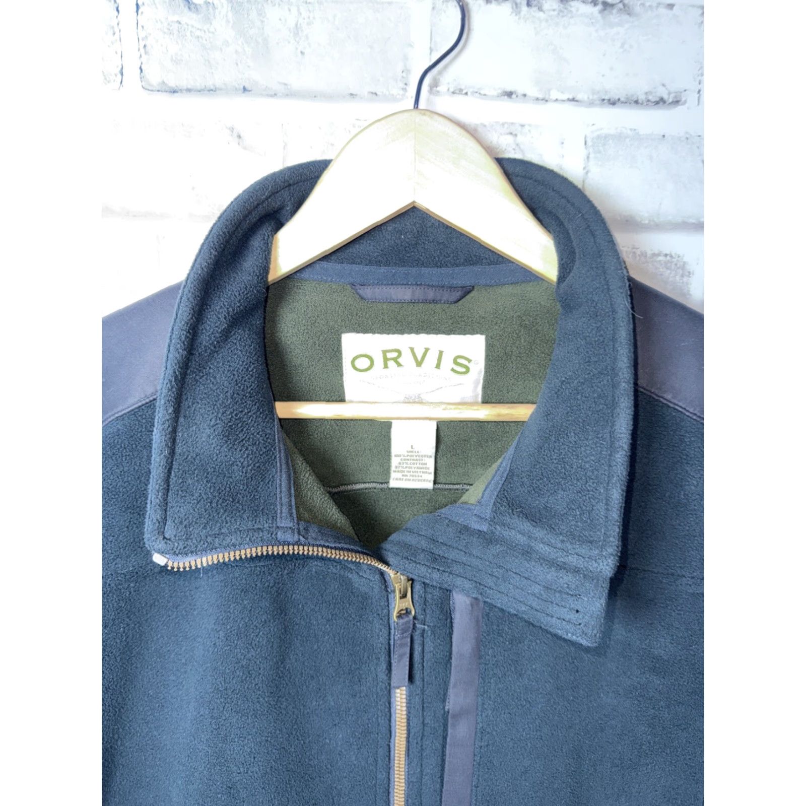 Orvis Orvis Jacket Mens L Blue Soft Shell Fleece Regular Size Size US L / EU 52-54 / 3 - 2 Thumbnail