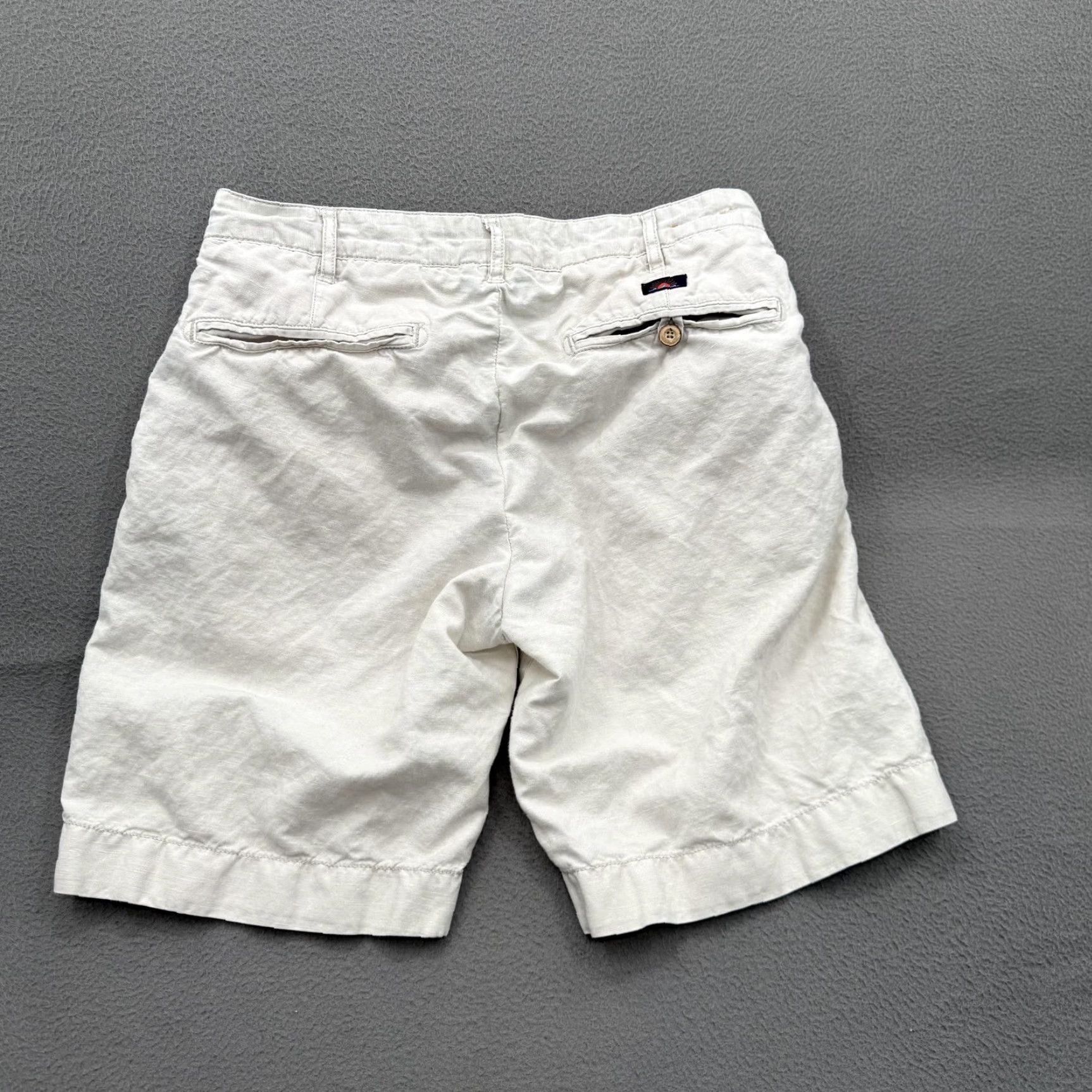 Faherty Faherty Shorts Mens 29 Beige Chino Drawstring 9 Inseam Beach Casual Vacation Size US 29 - 2 Thumbnail