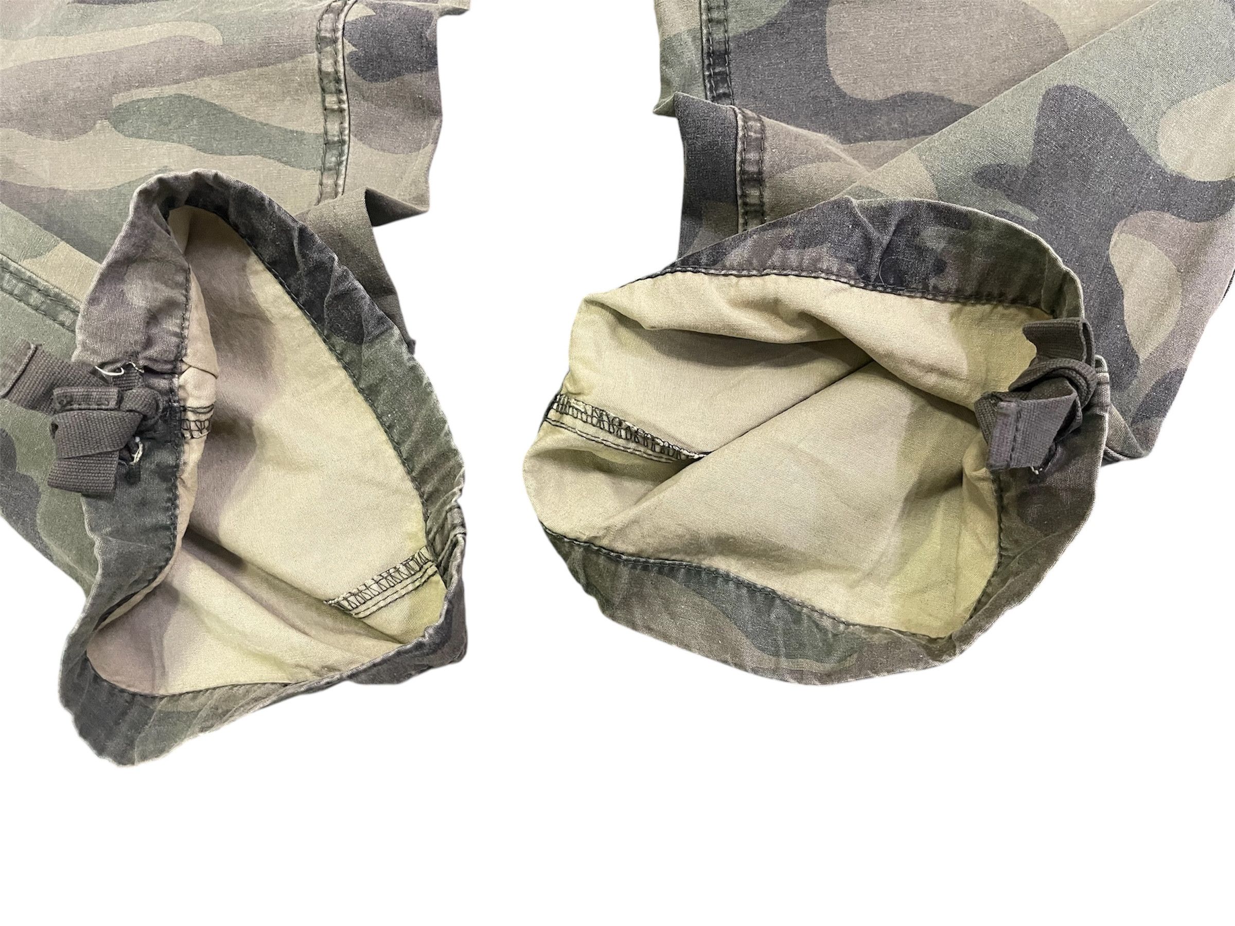 Abercrombie & Fitch Vtg Style A&F Camouflage Faded of the Day Baggy Army Size US 34 / EU 50 - 5 Thumbnail