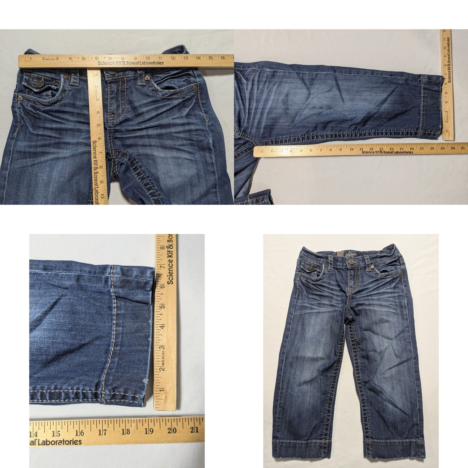 Vintage KUT From The KLOTH Jeans - Women Size 2 Cropped Embroidered Flap Pocket Denim Size 26" / US 2 / IT 38 - 8 Thumbnail