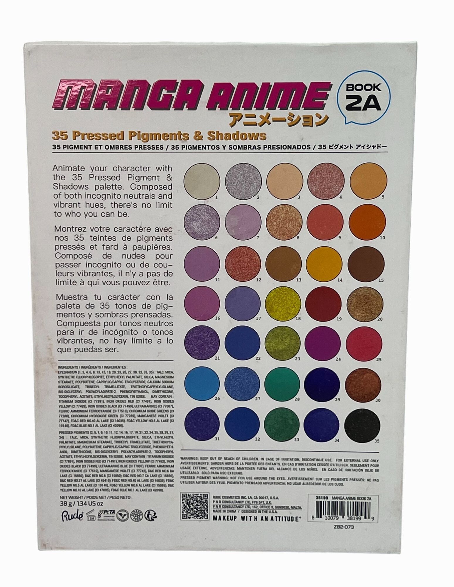 Other Rude Cosmetics - Japanese Manga Anime 35 Pressed Pigment Eye Size ONE SIZE - 9 Thumbnail