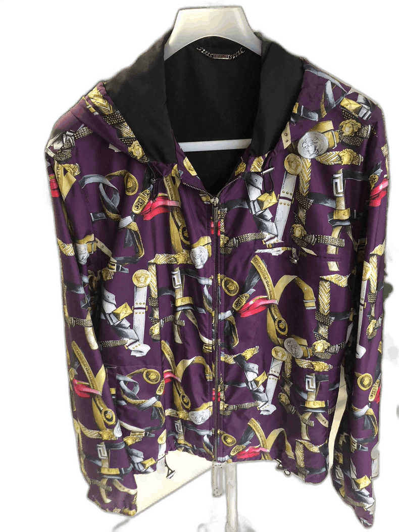 Versace Versace Medusa Print Zip-Up Jacket - dmc Size M / US 6-8 / IT 42-44 - 1 Thumbnail